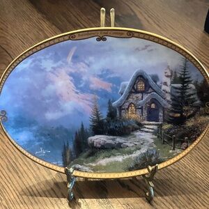 Thomas Kinkade 'Rainbow's End Cottage' Decorative Plate